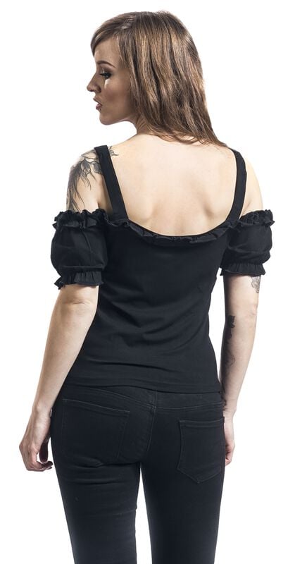 Rock Revival "Luise" T-Shirt Black By Gothicana By EMP