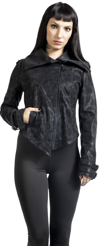 rock revival "Lunar Lycan Jacket" Biker Jacket black by KIHILIST by KILLSTAR