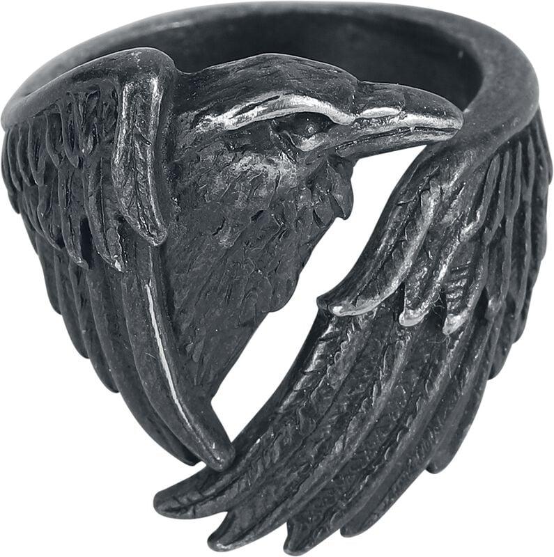 Rock Revival "Made Of The Night Ring" Ring Black By Alchemy Gothic
