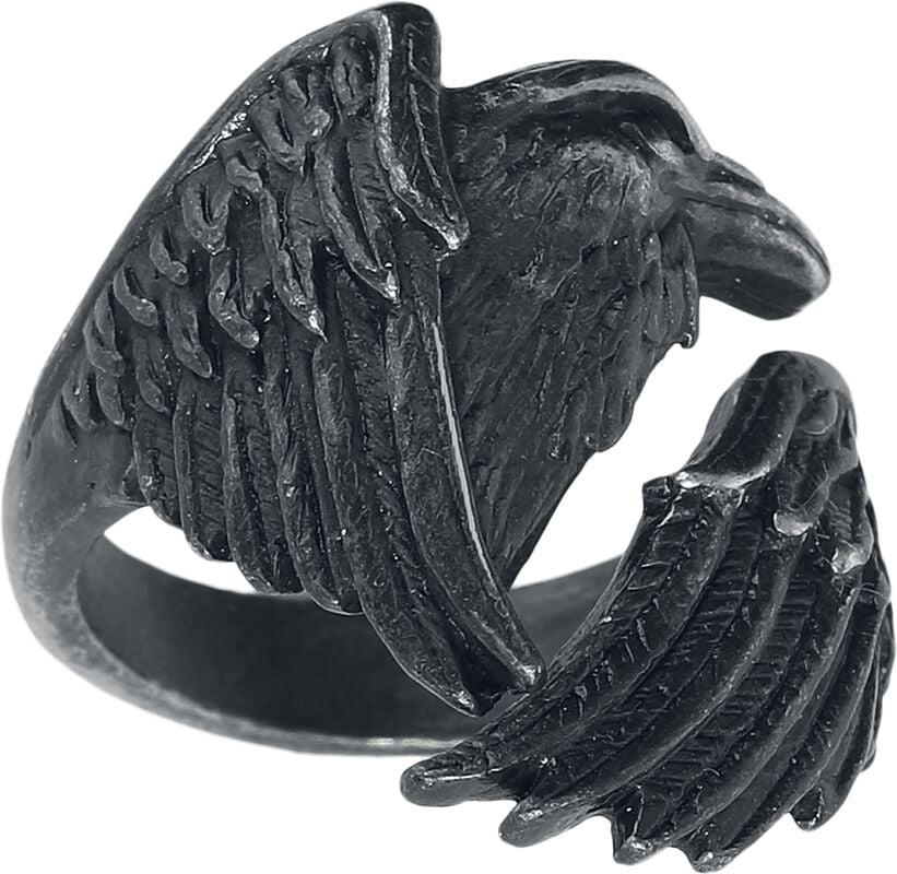 Rock Revival "Made Of The Night Ring" Ring Black By Alchemy Gothic