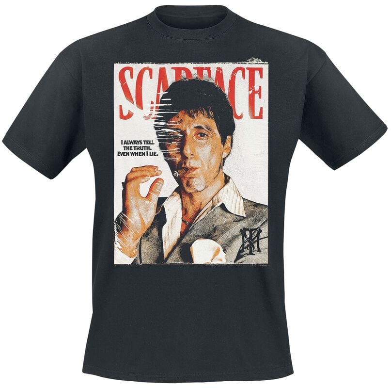 rock revival "Magazine Cover - Oversized" T-Shirt black by Scarface
