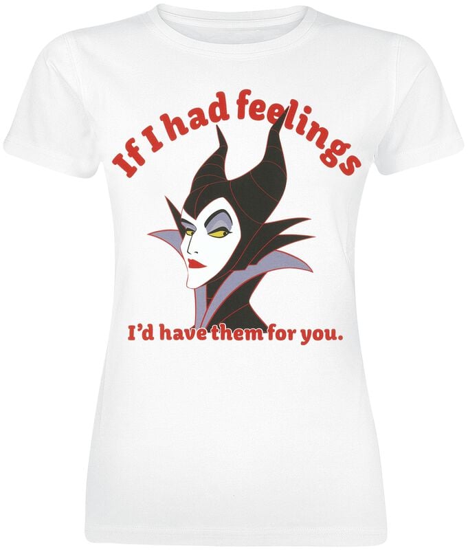 rock revival "Maleficent - If I had feelings I'd have them for you." T-Shirt white by Sleeping Beauty
