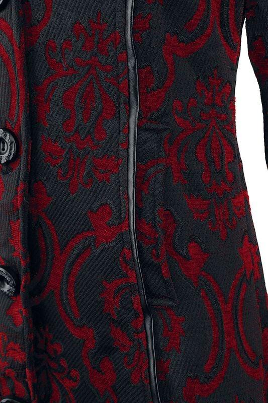 Rock Revival "Mansion Coat" Coat Red-black By Poizen Industries