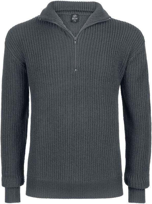 rock revival "Marine Troyer" Knit jumper anthracite by Brandit