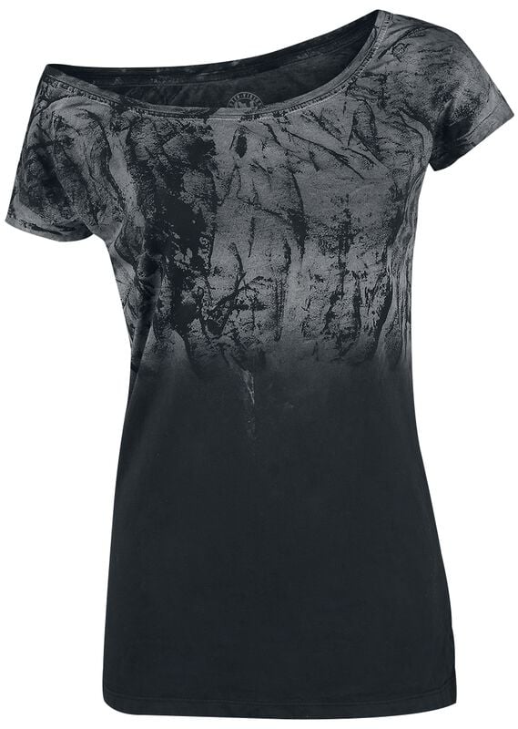 Rock Revival "Marylin Spatolato" T-Shirt Black-grey By Outer Vision