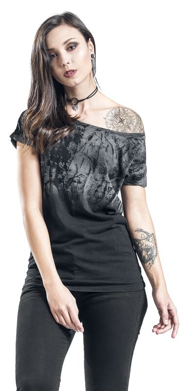 rock revival "Marylin Spatolato" T-Shirt black-grey by Outer Vision