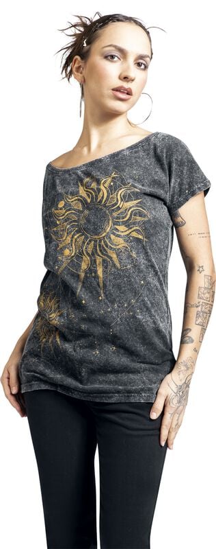 Rock Revival "Marylin" T-Shirt Black-grey By Outer Vision