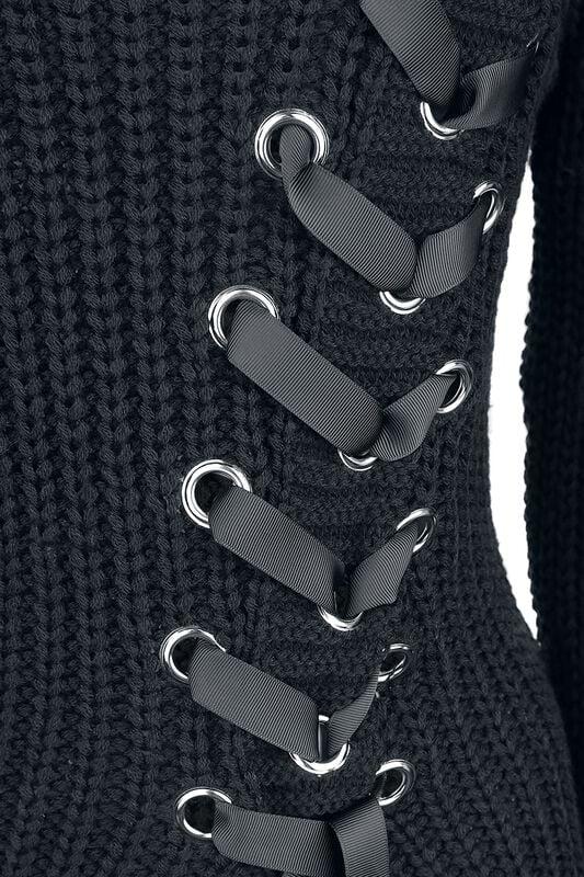 Rock Revival "Meleri Top" Knit Jumper Black By Poizen Industries