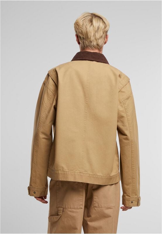 Rock Revival "Men's Workwear Cotton Jacket" Mid-Season Jackets Beige By Urban Classics