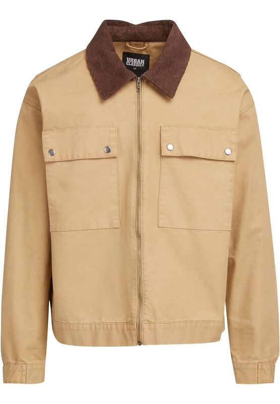 Rock Revival "Men's Workwear Cotton Jacket" Mid-Season Jackets Beige By Urban Classics