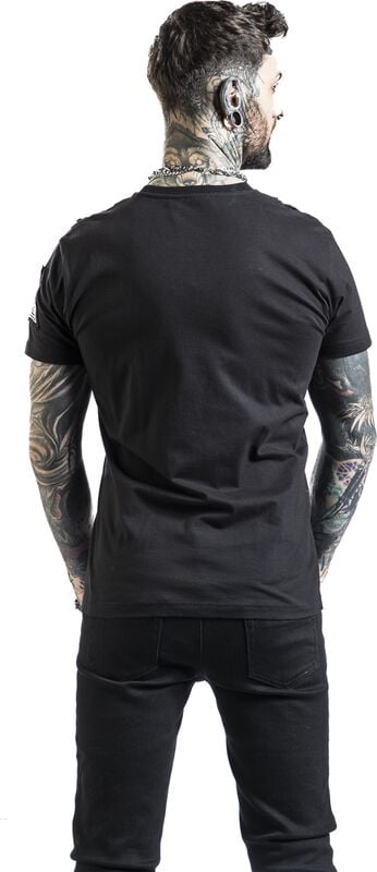 Rock Revival "Mens’ Black Gunner Top" T-Shirt Black By Chemical Black