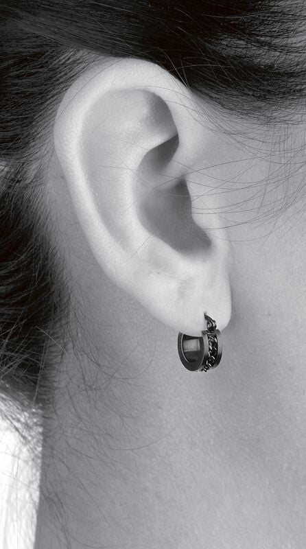 Rock Revival "Mesh Steel" Earrings Black By EtNox Hard And Heavy