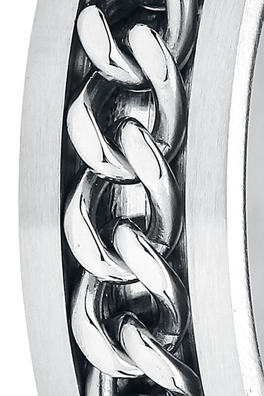 Rock Revival "Mesh Steel" Ring Silver-coloured By EtNox Hard And Heavy