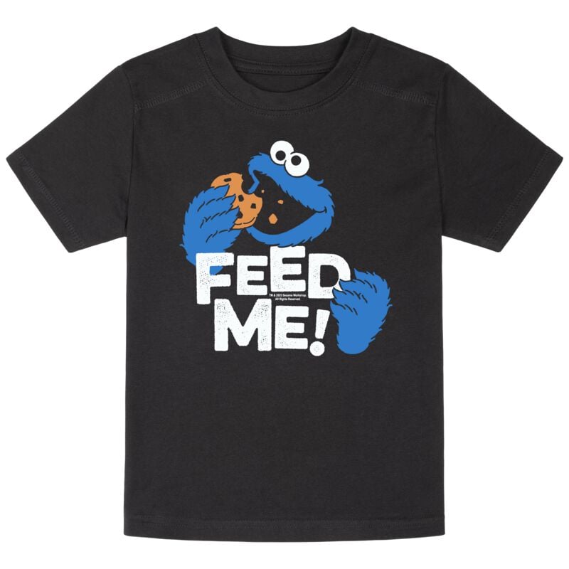 rock revival "Metal-Kids - Feed Me" T-Shirt black by Sesame Street
