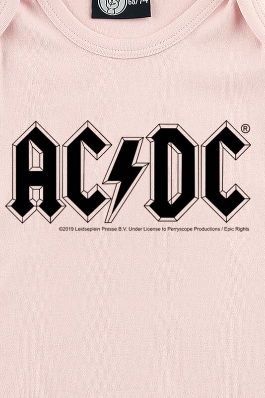 Rock Revival "Metal-Kids - Logo" Body Light Pink By AC/DC