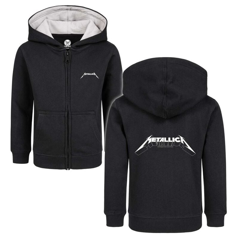 rock revival "Metal-Kids - Logo" Kids' hooded jackets black by Metallica