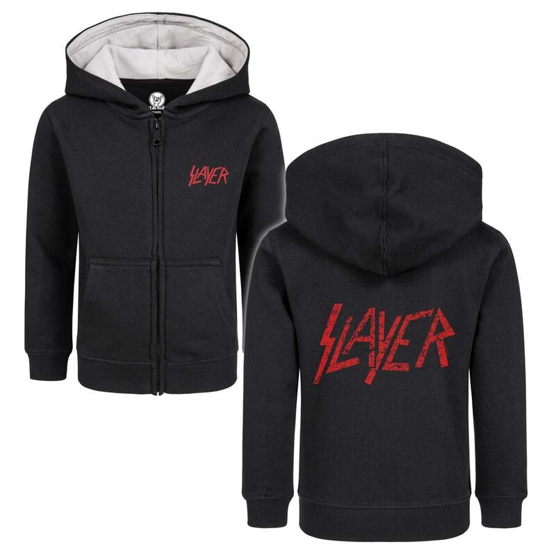 rock revival "Metal-Kids - Logo" Kids' hooded jackets black by Slayer