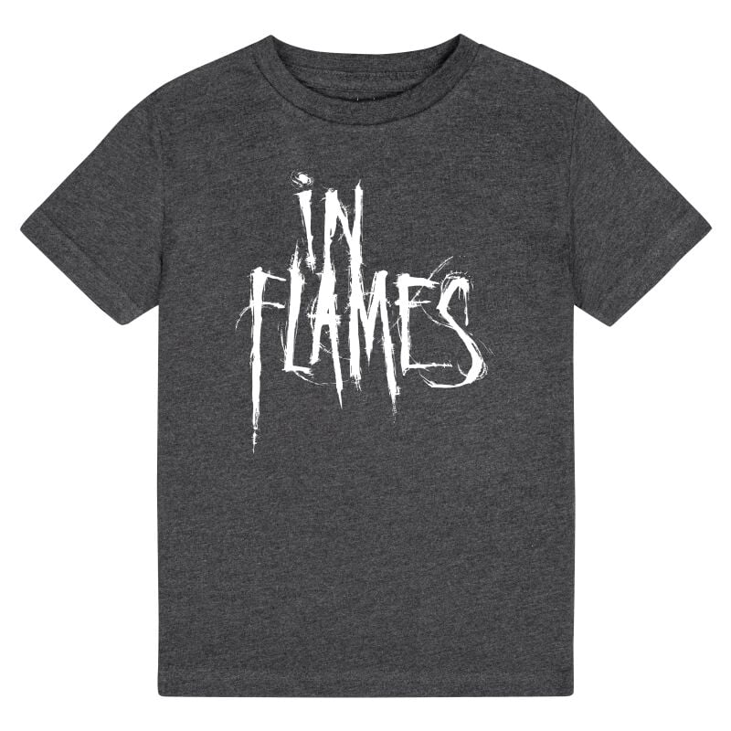 rock revival "Metal-Kids - Logo" T-Shirt mottled charcoal by In Flames