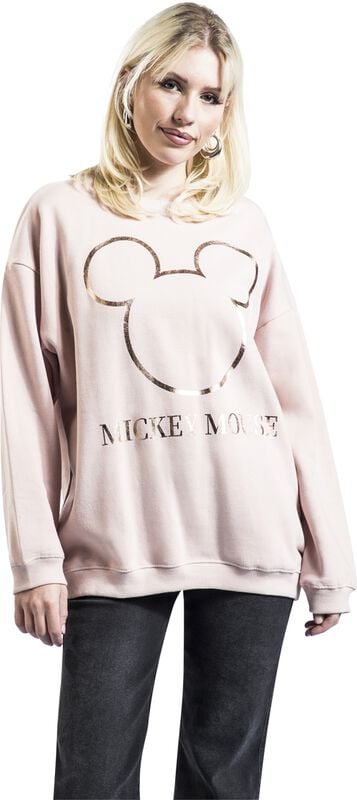 Rock Revival "Mickey Mouse - Oversized Sweatshirt" Sweatshirt Light Pink By Mickey Mouse
