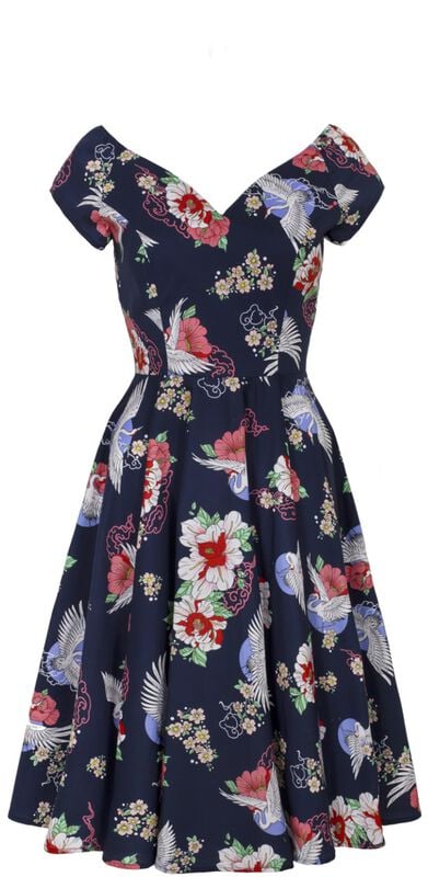 Rock Revival "Misa Midi Dress" Midi Dress Multicolour By Hell Bunny