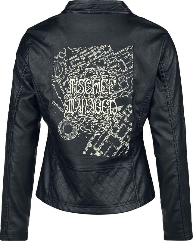 Rock Revival "Mischief Managed" Imitation Leather Jacket Black By Harry Potter