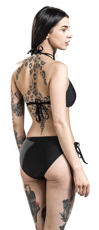 Rock Revival "Mix And Match" Bikini Top Black By Gothicana By EMP