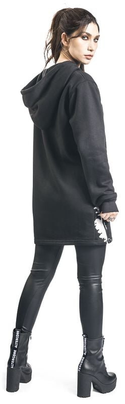 Rock Revival "Moon Kitty Hood" Hoodie Black-white By Heartless