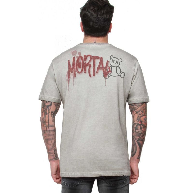 Rock Revival "Mortal Hugs Men's T-shirt" T-Shirt Light Grey By Outer Vision
