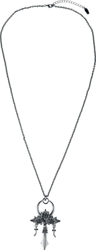 Rock Revival "Mourning Ankh" Necklace Silver-coloured By Killstar