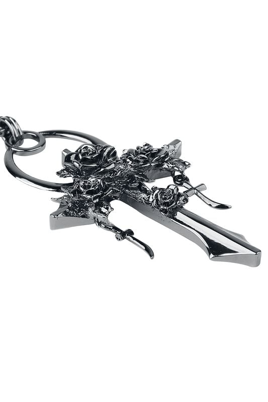 Rock Revival "Mourning Ankh" Necklace Silver-coloured By Killstar