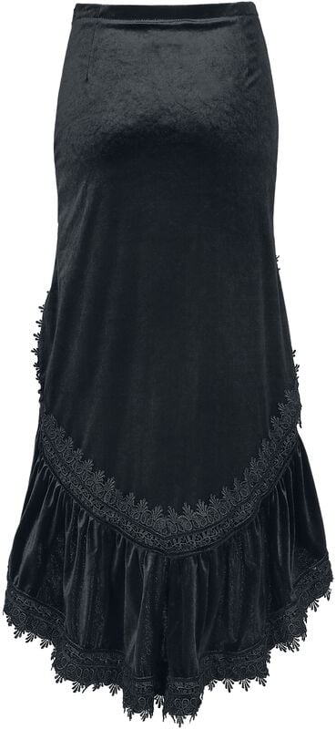 Rock Revival "Mullet Skirt" Midi Skirt Black By Sinister Gothic