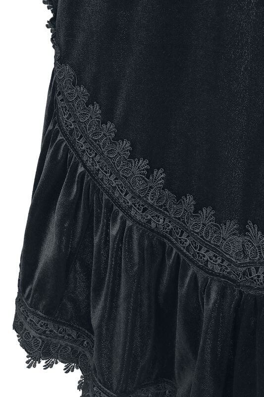 Rock Revival "Mullet Skirt" Midi Skirt Black By Sinister Gothic