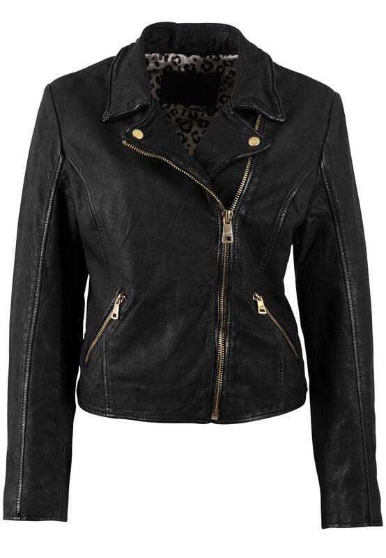 rock revival "MWInessa" Leather Jacket black by Mauritius