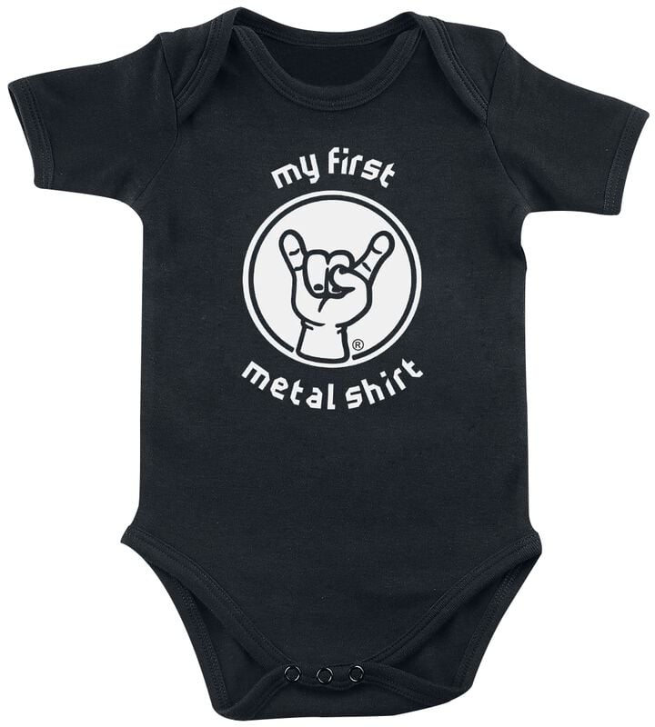 rock revival "My First Metal Shirt" Body black by Metal Kids