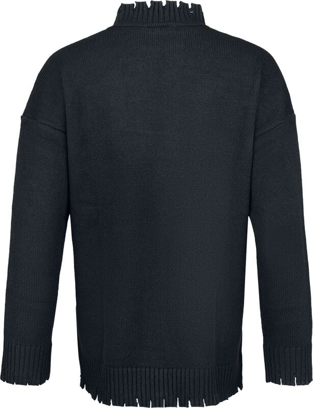 Rock Revival "Mystic Cat - Oversized Jumper" Knit Jumper Black-grey By Jawbreaker