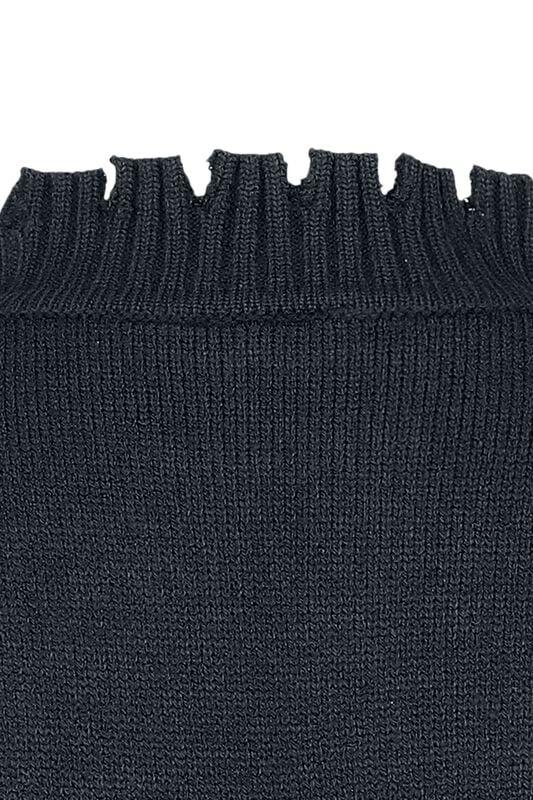Rock Revival "Mystic Cat - Oversized Jumper" Knit Jumper Black-grey By Jawbreaker