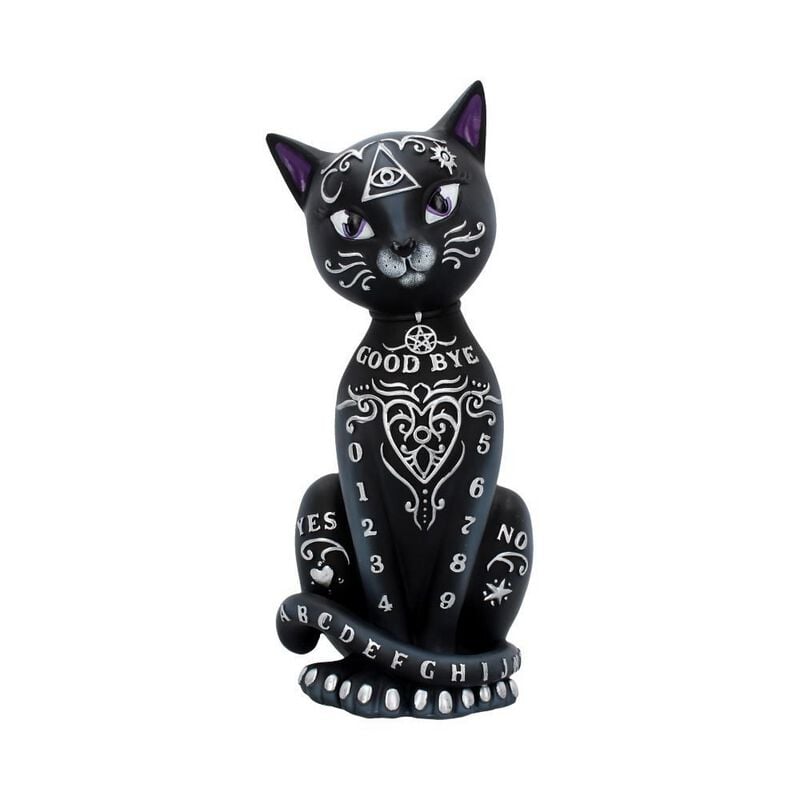 rock revival "Mystic Kitty" Statue black-white by Nemesis Now