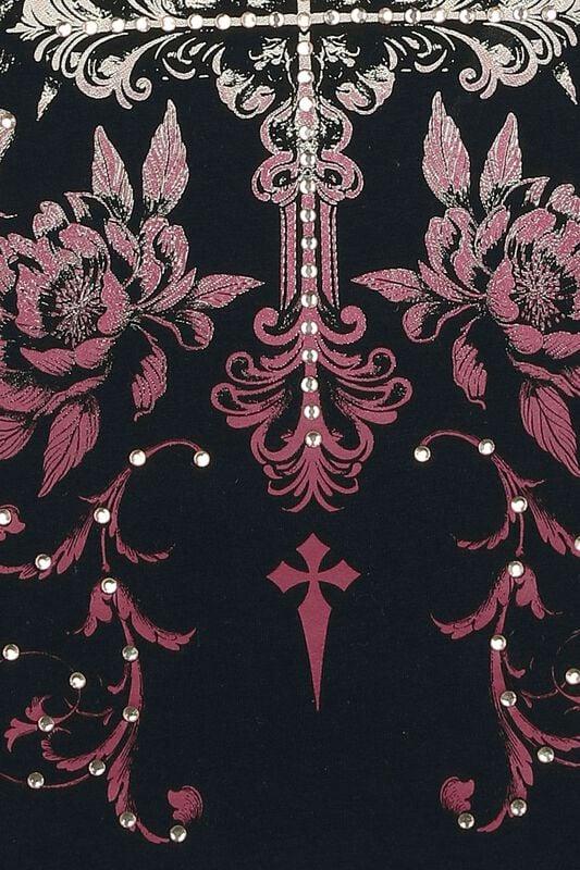 Rock Revival "Mystical Flowers" T-Shirt Black By Rock Rebel By EMP