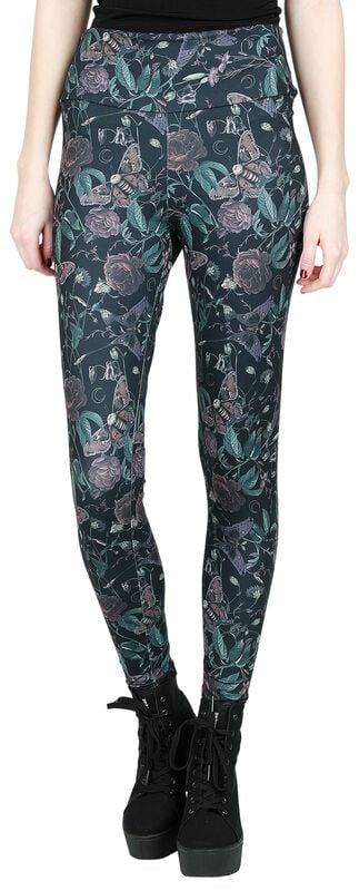Rock Revival "Mystical Woods" Leggings Black By Gothicana By EMP