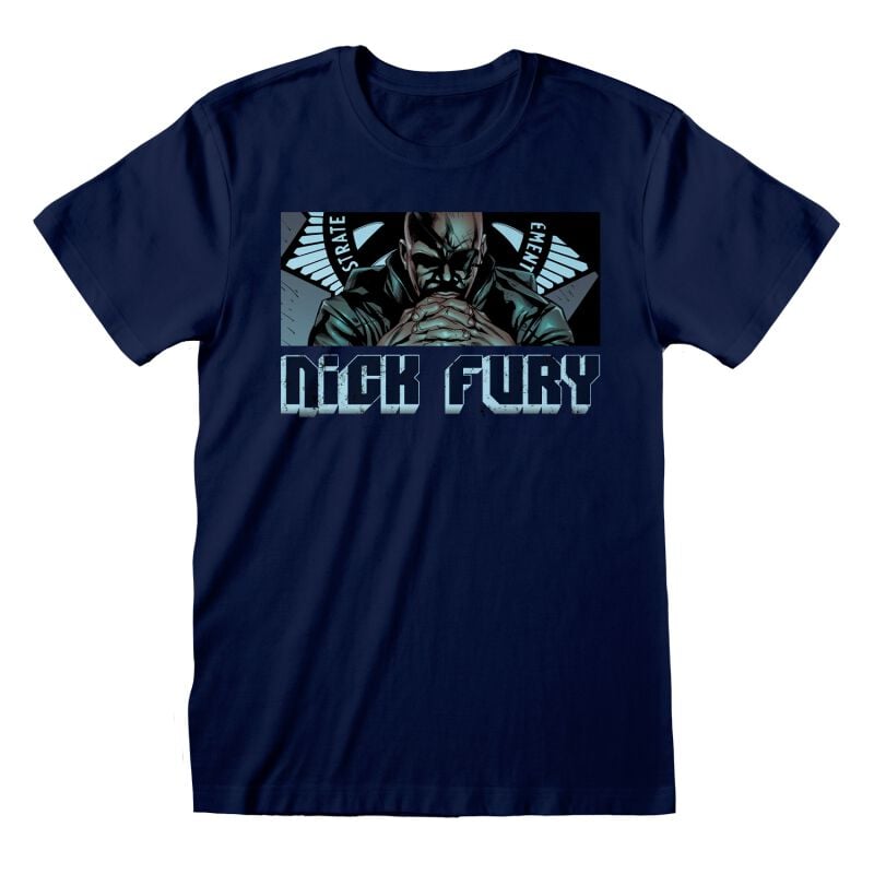 rock revival "Nick Fury - Leader" T-Shirt navy by Avengers