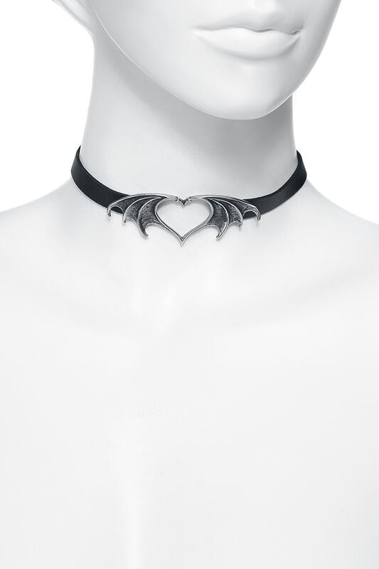 Rock Revival "Nocte Amor" Choker Black-silver By Alchemy Gothic