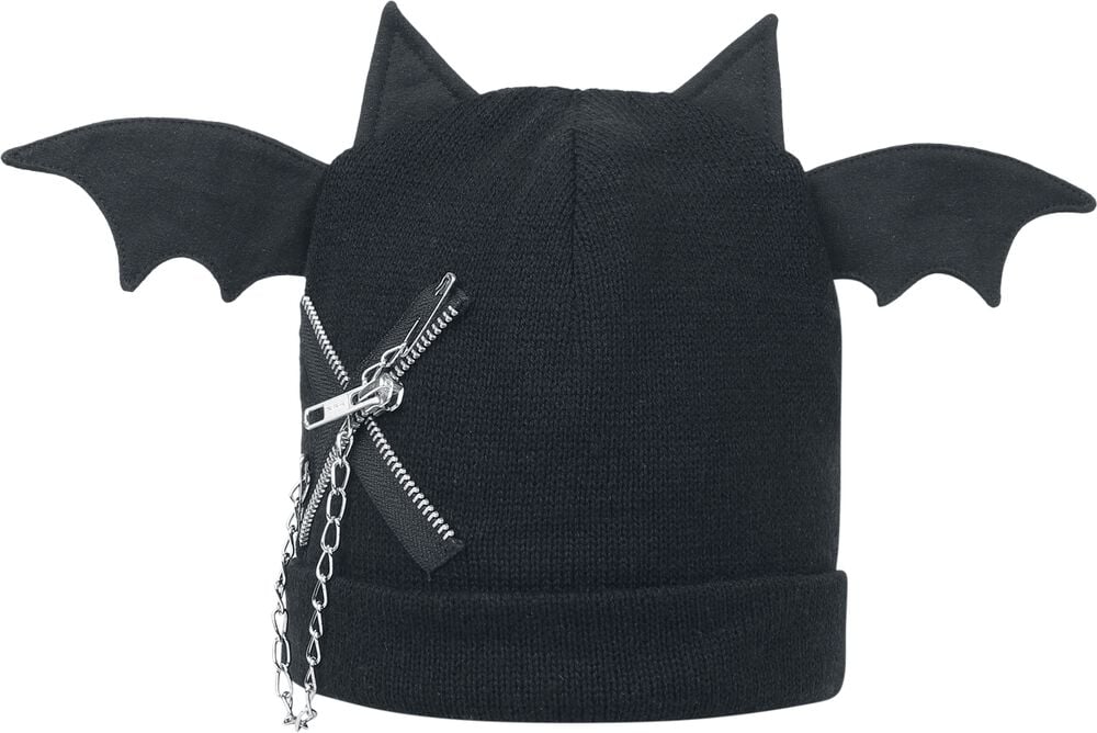 rock revival "Nycteris Hat" Beanie black by Cupcake Cult