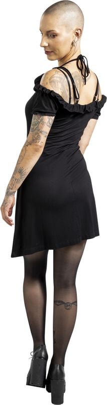 Rock Revival "Off-Shoulder Dress" Mini Dress Black By Gothicana By EMP