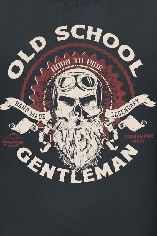 Rock Revival "Old School Gentleman" T-Shirt Black By Gasoline Bandit