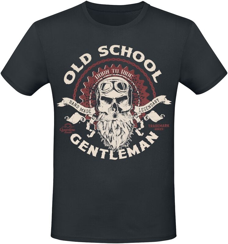 rock revival "Old School Gentleman" T-Shirt black by Gasoline Bandit