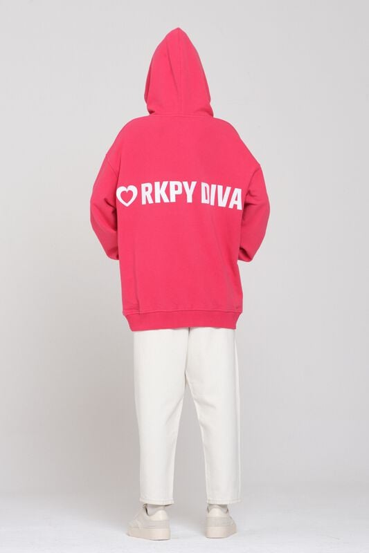 Rock Revival "One With The Earth - Daria Long-sleeved Top" Hoodie Dark Red By Rockupy