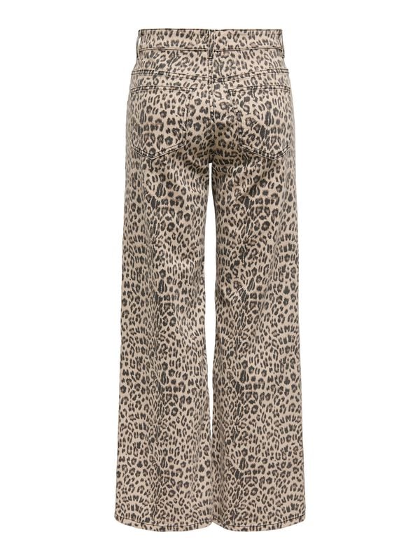 Rock Revival "ONLMADISON BLUSH HW LEO WIDE DNM" Jeans Leopard By Only