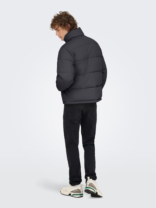 Rock Revival "ONSPACK LIFE PUFFER JACKET OTW" Winter Jacket Anthracite By ONLY And SONS