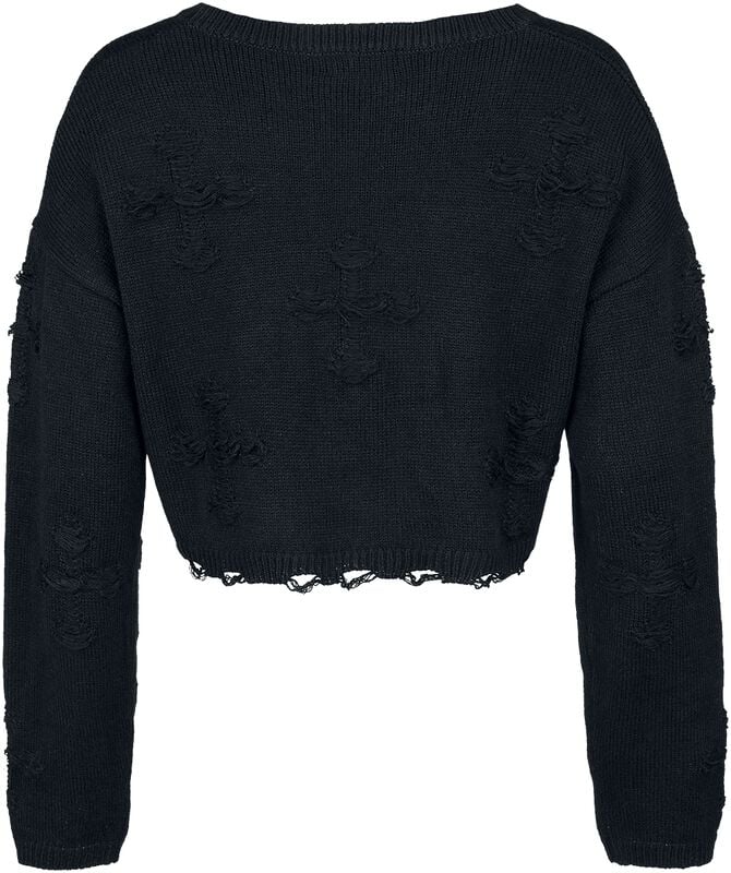 Rock Revival "Onyx Bow Jumper" Knit Jumper Black By Banned Alternative