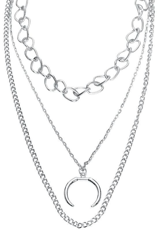 rock revival "Open Ring Layering Necklace" Necklace silver-coloured by Urban Classics